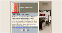 Desktop Screenshot of fabricselections.com